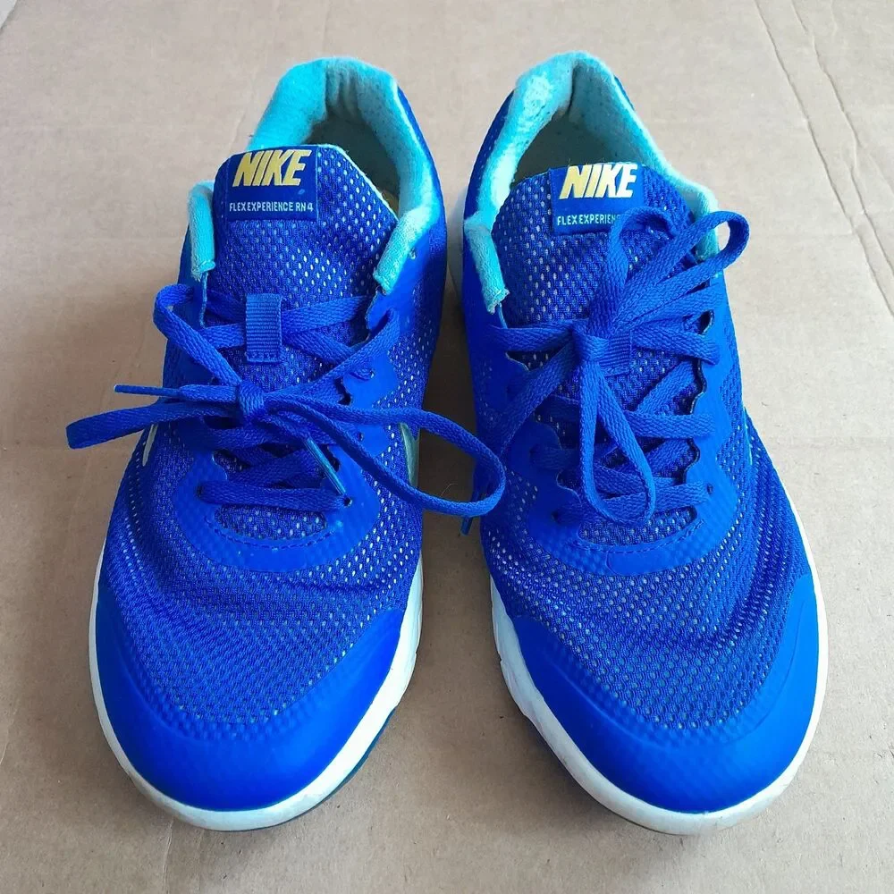 Nike Flex Experience RN 4 Men’s Shoe Size 7 Women’s 8.5 Kid 7y Blue 749807- 401